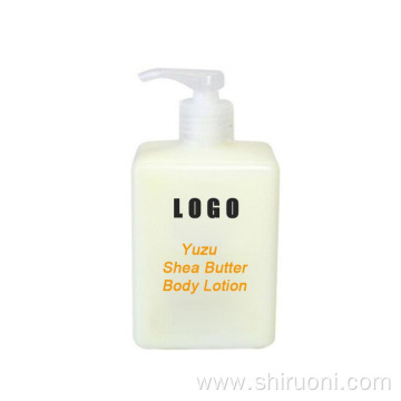 Private Label Natural Shea Butter With Yuzu Extract Moisturizing Relieves Dry Skin Body Lotion